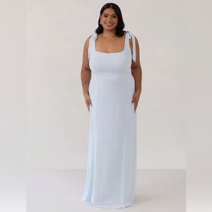 NWT PARK & FIFTH Riley Maxi Dress Celeste Powder Blue XXL